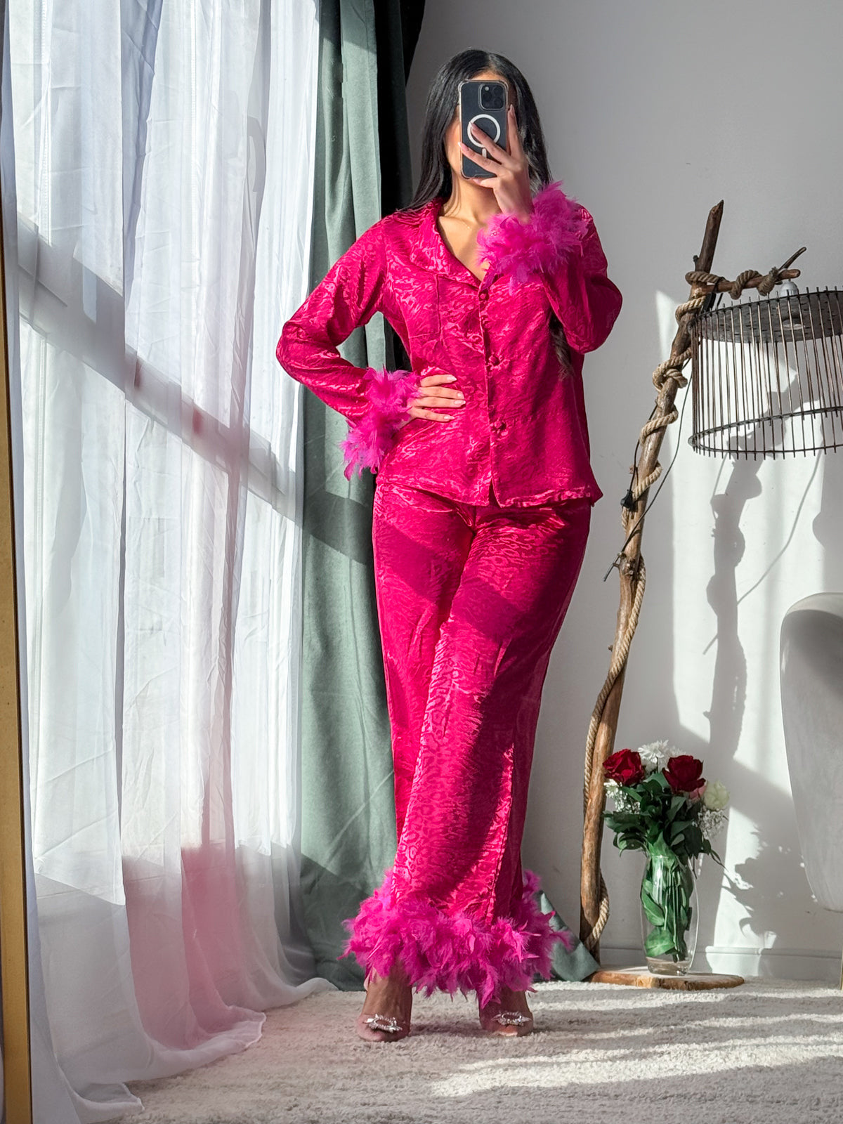 Pyjama plume multi couleurs