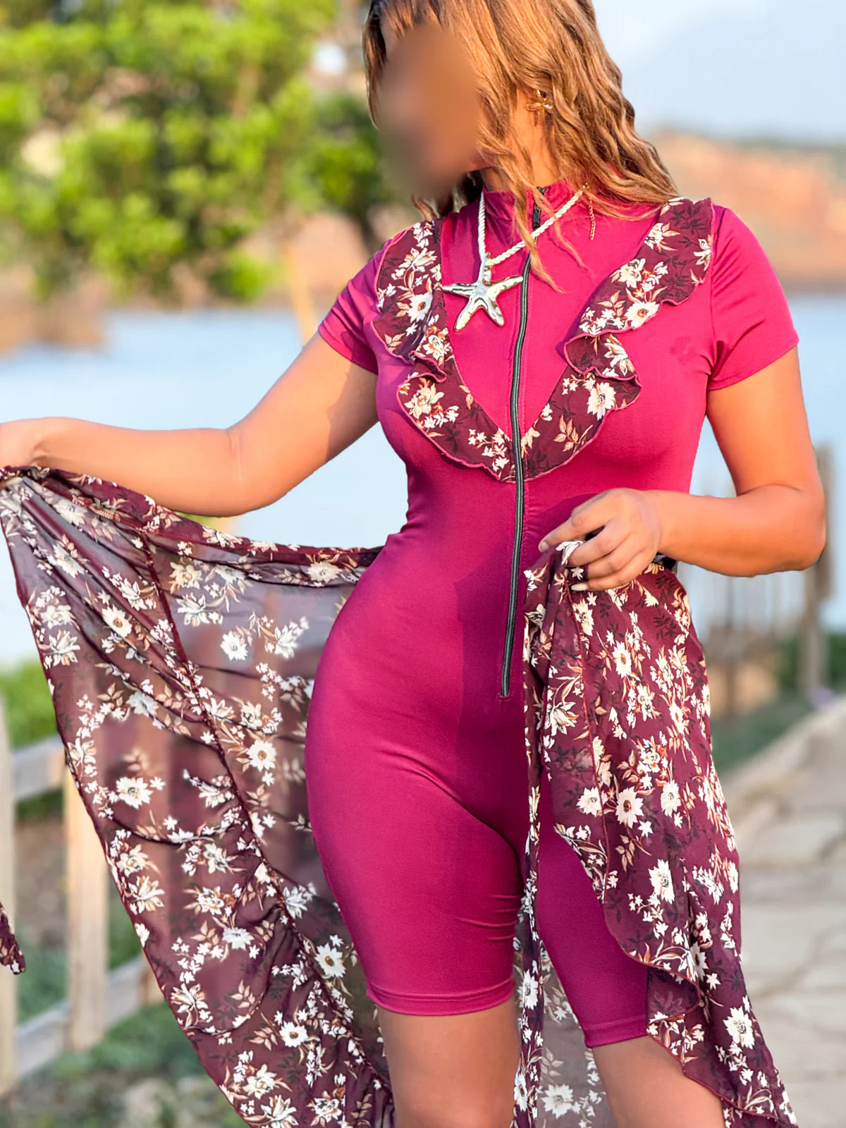 Maillot de bain 2 pièces rose