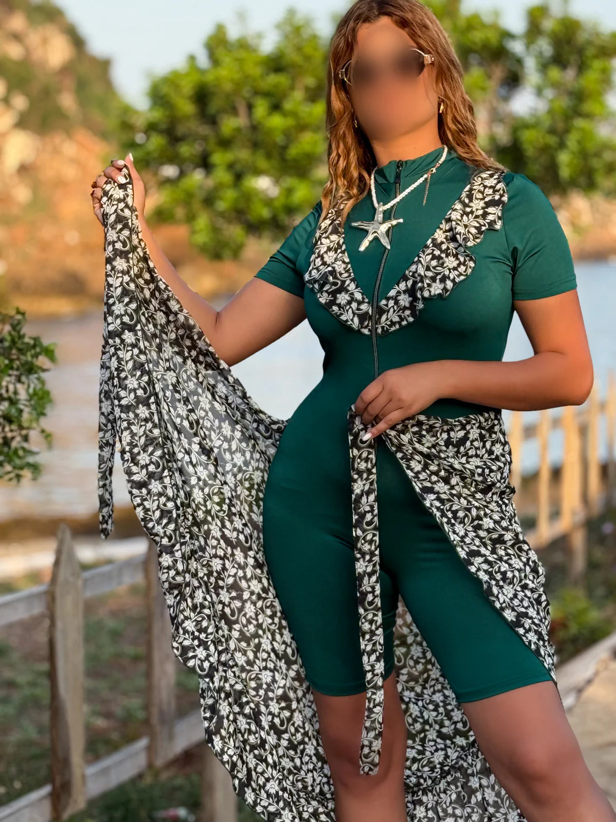 Maillot de bain 2 pièces vert
